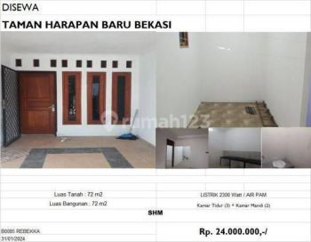 Disewakan rumah di Taman harapan baru Bekasi