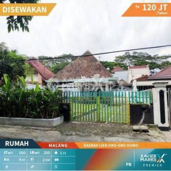 Rumah Klasik Lokasi Strategis Daerah Ijen Oro Oro Dowo Malang