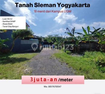 Tanah Yogyakarta Cebongan Dekat Wetlake Pintu Toll 3 Menit Jalan Provinsi