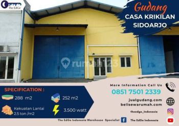 Dijual Gudang Siap Pakai Casa Krikilan Gresik Blok A