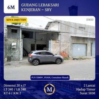 Dijual Gudang Murah Lebar Akses Container Strategis Langka Di Lebak Sari