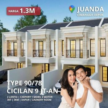 Hunian 2 Lantai dekat ke Pintu Tol Depok Jakarta