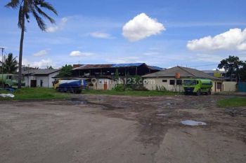 Dijual Murah Tanah Dan Gudang Plus Kantor di Pinggir Jalan Raya Area Cikupa