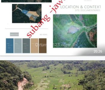 JUAL CEPAT MURAAH TANAH KEBUN DAN SAWAH, ADA SUMBER MATA AIR PANAS MENGALIR 24