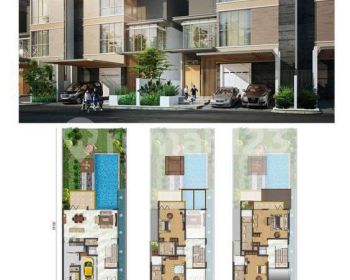 Rumah Pik Golf Island Mozart 12x40m2 3 Lantai Unit Terbatas