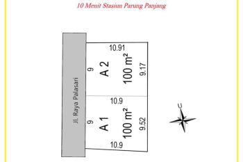 Hanya 2 Jt-an/m, Tanah Tangerang Dekat Kantor Desa Palasari