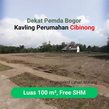 Tanah Cibinong 100m2 Dekat Pemda Promo Hanya 200 Jt-an Saja.