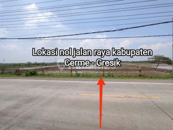 Tanah Zona Industri Depan Pom Bensin Cerme, Dekat Pintu Tol KLBM2 Cerme