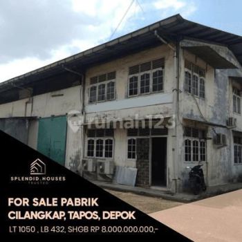 Dijual Pabrik di Cilangkap, Tapos Depok Luas Tanah 1050 M2