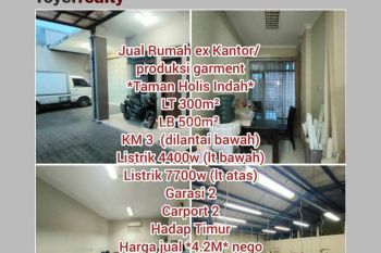 Jual ruang usaha ex garment
