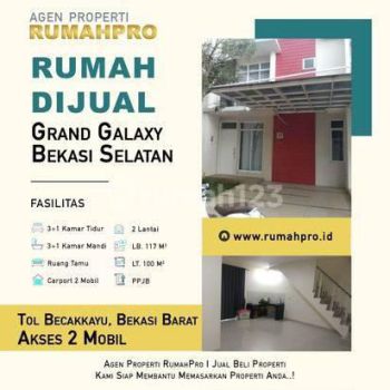 Dijual Rumah di Galaxy Bekasi Selatan Lokasi Cluster Bebas Banjir