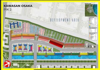 WTS Ruko Osaka 2 Muka Belakangnya Danau, Pantai Indah Kapuk 2