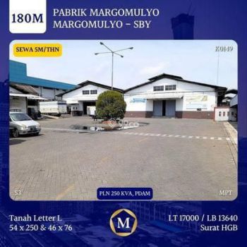 Jual Pabrik Margomulyo Surabaya Barat Luas Strategis dekat Manukan Tandes Benowo