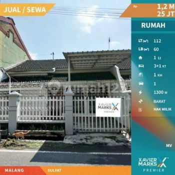 Rumah Siap Huni Sangat Terawat Dan Strategis Di Sulfat, Pandanwangi Malang