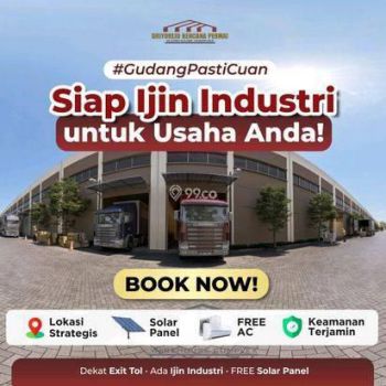 Gudang Kekinian 14 X 32 Dua Lantai