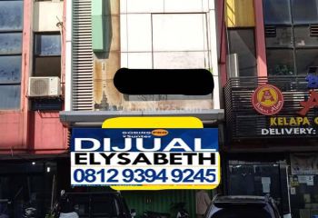 Disewakan Ruko 3 Lantai Bagus, Lokasi Strategis Harga Nego