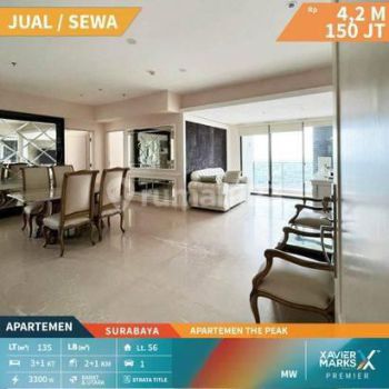 For Sale , Apartemen The Peak Full Furnished, Surabaya Pusat