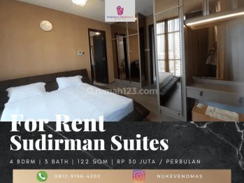 Disewakan Apartemen Sudirman Suites 3+1 Bedrooms Furnished