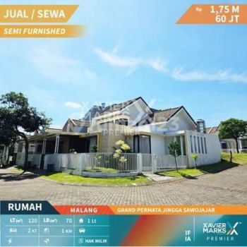 RUMAH SIAP HUNI DI GRAND PERMATA JINGGA SAWOJAJAR MALANG