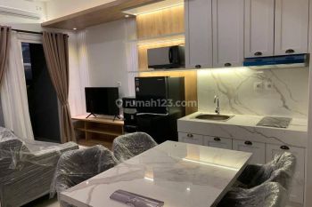Sewa Apartemen Roseville Soho Suite Bsd 2 BR Luas Eksklusif Baru Murah Fully