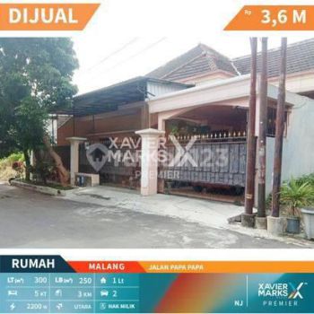 Lu1551 Dijual Rumah Terawat Asri di Papa Papa Suhat Malang