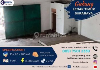 Jual Gudang Sertifikat SHM di Lebak Kenjeran Surabaya The Edge