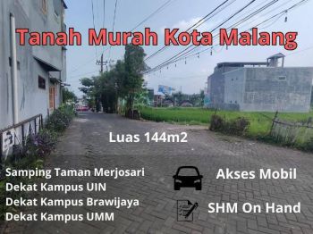 Tanah Kost Samping Taman Singha Dekat Kampus UIN Kota Malang