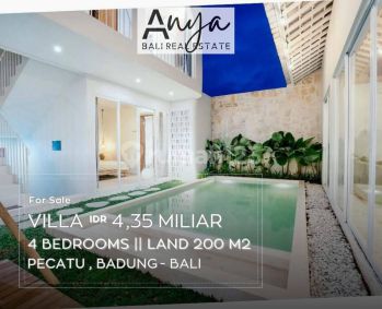 Villa 2 Lantai Baru 4 Bedrooms Furnished Sertifikat Hak Milik di Uluwatu Pecatu