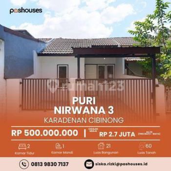 Rumah Cicilan 2 Jutaan Siap Huni, Dekat Stasiun dan Free Biaya biaya