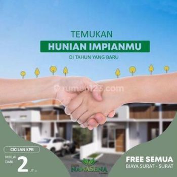 RUMAH IDAMAN MURAH DP 0, ANTI BANJIR bonus AC KICHEN SET DEPOK