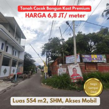 Tanah Cocok BAngun Kost Premium Tengah Kota 8Menit Kampus UM