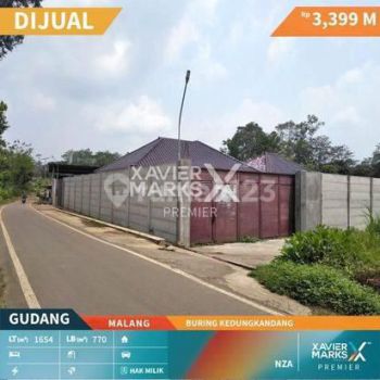 Gudang + Kantor di Buring Kedungkandang Kota Malang