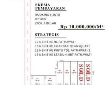 Dijual Tanah Kavling Dalam Komplek Di Cilandak Margasatwa Jakarta