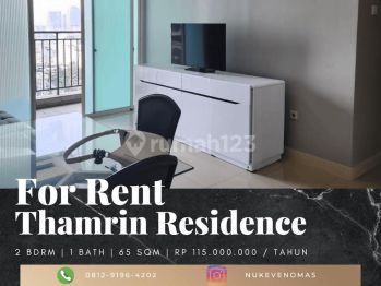 Disewakan Apartement Thamrin Residence 2 BR Furnished Bagus