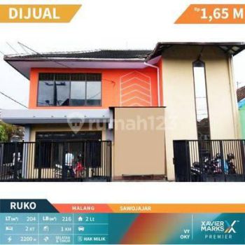 Ruko Strategis di Dekat Kalimosodo Sawojajar Malang