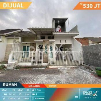 Lu1525 Dijual Rumah Minimalis Siap Huni di Sukun Malang
