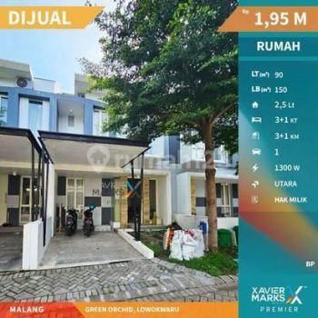 Rumah Modern Minimalis di Green Orchid, Lowokwaru Malang