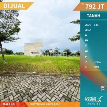 Tanah Kavling Harga Murah di Cluster Hill Araya Golf Malang