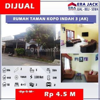 Dijual rumah megah di Tki 3 siap huni, tinggal masuk