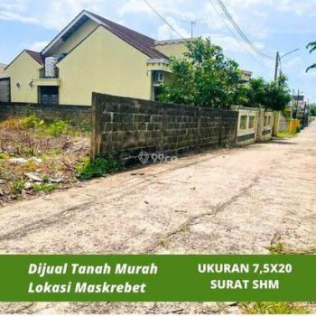 Dijual Tanah Kosong Lokasi Maskrebet Kota Palembang -Legalitas SHM
