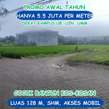 Jual Tanah Kos Merjosari Malang
