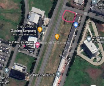 Disewakan Kavling Komersil di Boulevard Gading Serpong