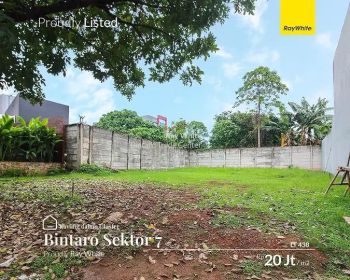 Dijual Kavling Siap Bangun dalam Cluster Exclusive Bintaro Jaya