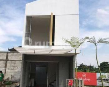 Rumah 2 lantai untuk milenial berkonsep compact house di cilodong depok