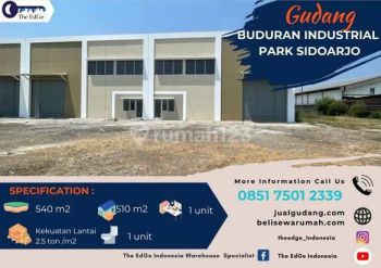 Gudang Baru Gres Buduran Industrial Park Akses Tol Sidoarjo The Edge