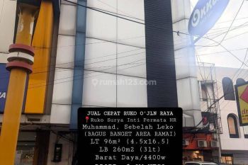 SALE: Ruko nol jln hadap raya utama HR.MOCH Sby barat, strategis bgt, Bagus NEGO