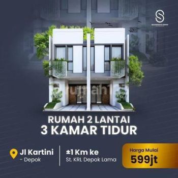 Dijual Rumah Type 50 38 3 Kt 2 Km Dekat Stasiun Depok Kpr Syariah