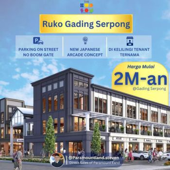 The Hudson Aniva, Ruko Gading Serpong bisa DP 5%