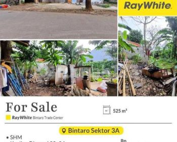 Kaling Luas, Kavling Siap Bangun Dan Lokasi Strategis Di Bintaro