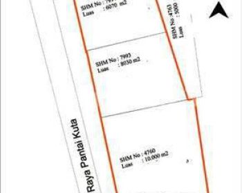 Dijual Tanah Ex Hotel di Kuta Badung Bali